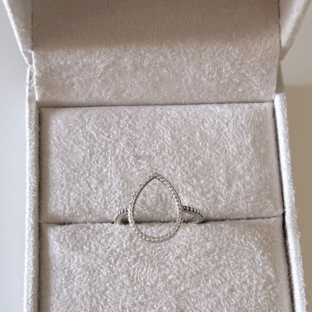 Pandora ring in sterling silver with zirconia size 56 EUR / 7.5 US